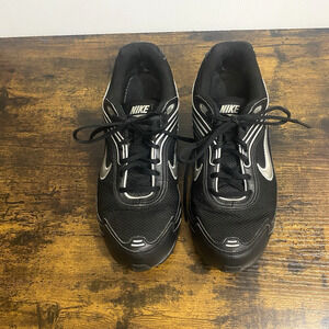 Nike Air Max Motor+ Sneakers Mens Sz 9 Black Silver‎ 396639-001